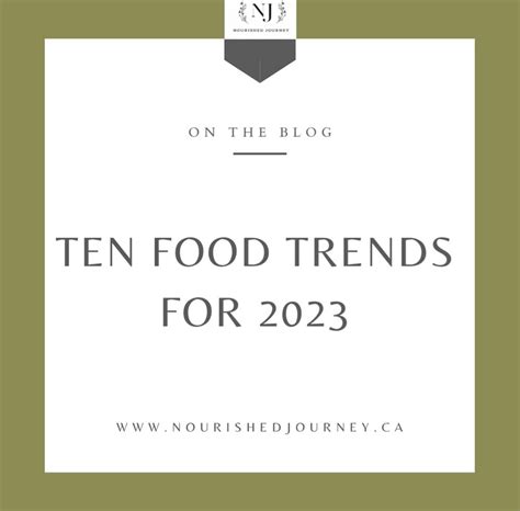 10 Food trends for 2023