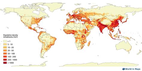 World Population Density Map