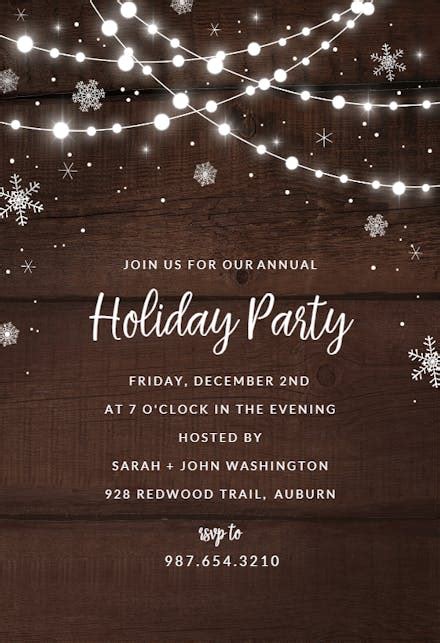 Free Christmas Cocktail Party Invitation Templates - PRINTABLE TEMPLATES