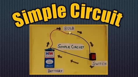 Working model of simple electric circuit/Science project for school ...