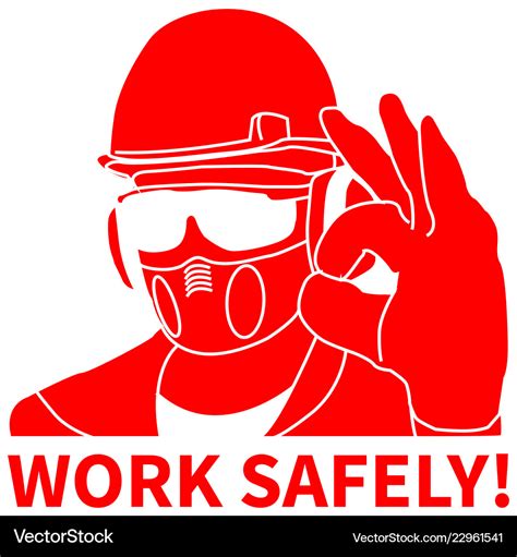 Occupational safety and health icons signs set Vector Image