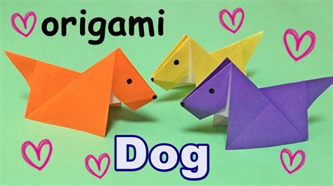 Origami Easy for Kids but Cool, How to Make a Paper Dog, Origami Animal ...