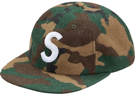 Supreme Wool S Logo 6-Panel Camo Hat – grails sf