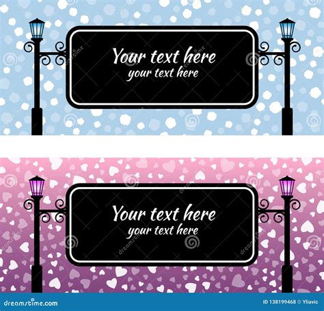 Vector Illustration of Wrought-iron Street Sign Stock Vector ...