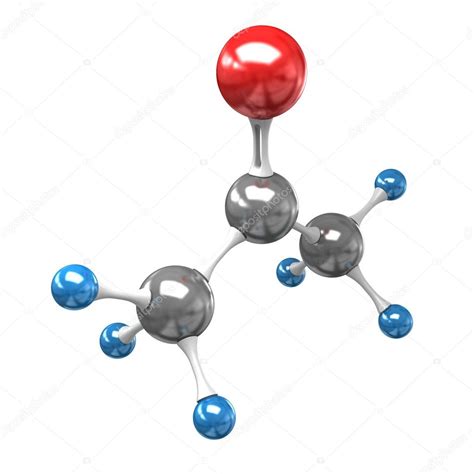 Acetone 3d structure | Acetone molecule 3d — Stock Photo © wir0man #1595941