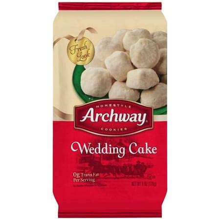 Archway Wedding Cake Cookies, 6 oz - Walmart.com