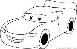 Lightning McQueen Coloring Page for Kids - Free Cars Printable Coloring ...