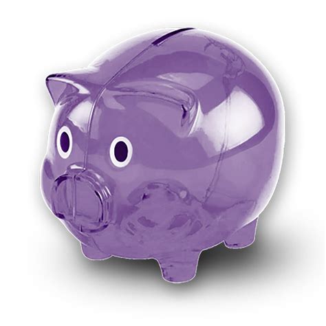 Transparent Cute Piggy Bank, Makes a Perfect Unique Gift, Nursery Decor ...