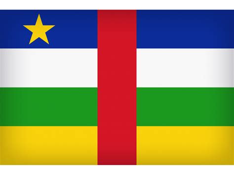 Central African Republic Large Flag PNG Transparent Image ...