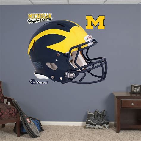 Fathead Michigan Wolverines Helmet Wall Decals | Michigan wolverines ...