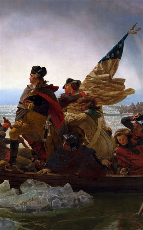 George Washington crossing the Delaware. Interestingly, the “Stars and ...