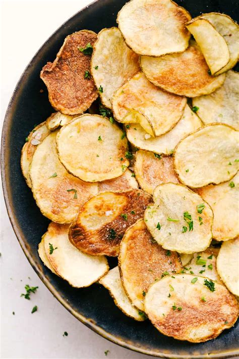 Crispy Air Fryer Potato Chips {Only 3 Ingredients} | The Recipe Critic