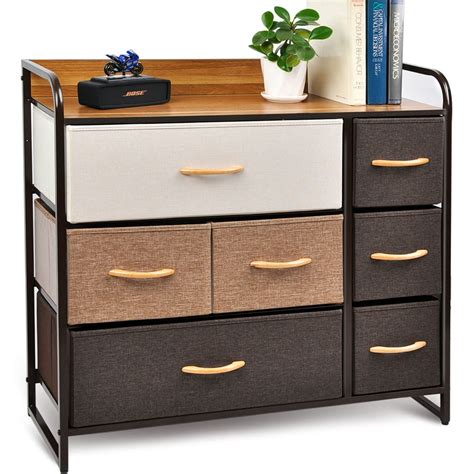 CERBIOR Drawer Dresser Closet Storage Organizer 7-Drawer Closet Shelves ...