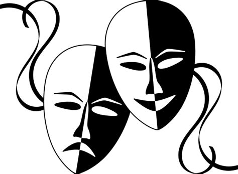 Comedy/Tragedy Masks Clip Art Image - ClipSafari