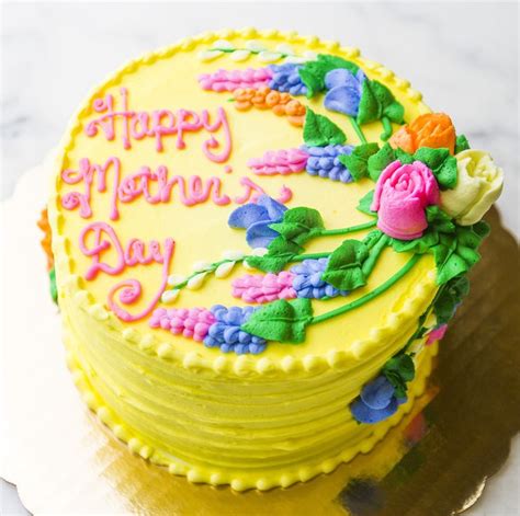 Bright floral Mother's Day Cake - Cake #007. #Flowers #Mother'sday # ...