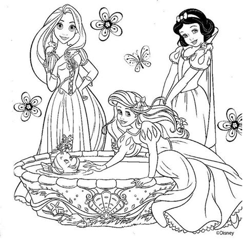 Princesas Disney Para Colorear Gratis - AZ Dibujos para colorear