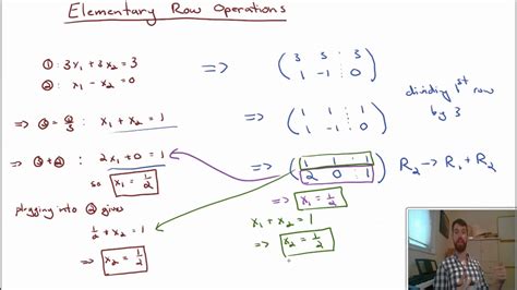 Using Elementary Row Operations to Solve Systems of Linear Equations ...