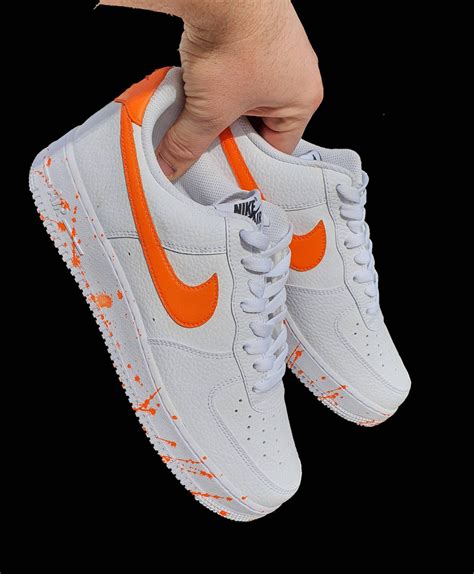 Nike Air Force 1 Orange - Etsy