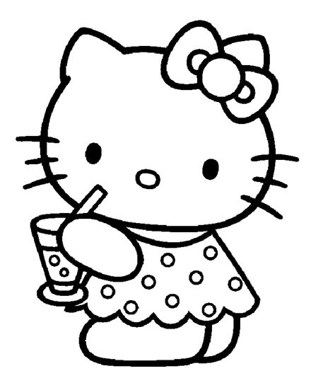 Hello Kitty coloring page for kids - Hello Kitty Coloring Pages for Kids