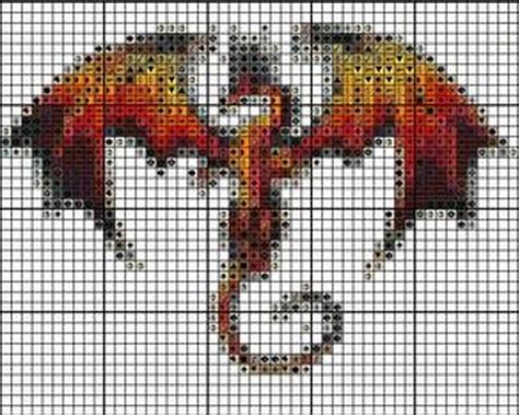 DRAGON | DRAGON PIXEL ART,, HAMA ,, STITCH | Pinterest | Dragons, Cross ...