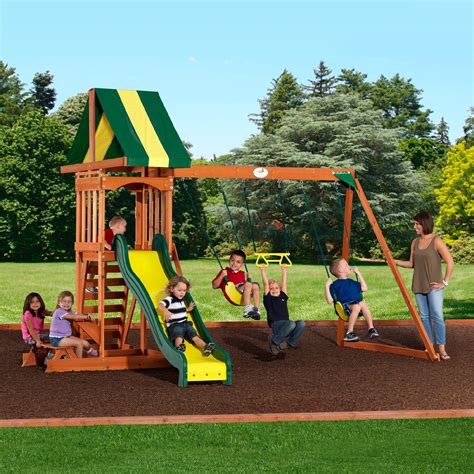 Backyard Discovery Prestige Wood Swing Set