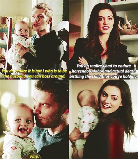 Hayley, Klaus and Hope | The Originals 2x09 | Vampire diaries quotes ...