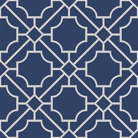 Navy Blue Geometric Wallpaper