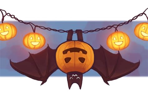 Pumpkin Bat, an art print by life take - INPRNT