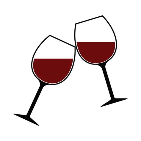 Best Two Wine Glasses Illustrations, Royalty-Free Vector Graphics ...