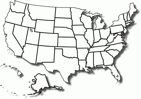 United States Regions Map Blank