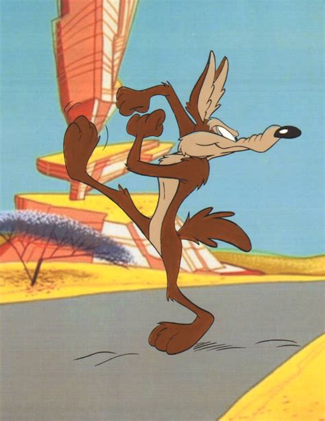 Hand Painted Road Runner & Coyote cel - Road Runner & Wile E. Coyote ...