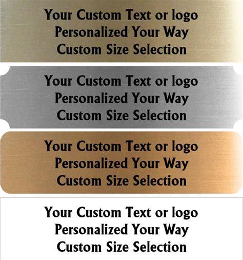 Trophy Name Plates | Custom Trophy Plates | Trophy Kits