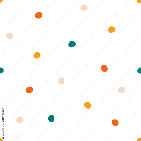 Dotted seamless texture, vector background with colorful dots Stock ...