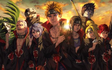 1680x1050 Resolution Akatsuki Organization Anime 1680x1050 Resolution ...