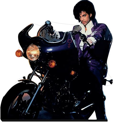 Prince - Purple Rain Motorcycle 50"Tall Cardboard Cutout Standee PARTY ...