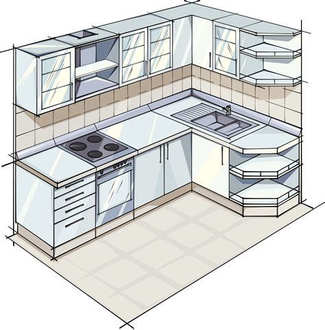 L Shaped Kitchen Floor Plan Layouts | Dandk Organizer