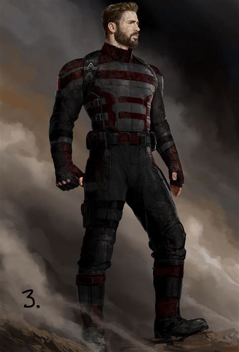 [Infinity War Concept Art] - Another unused Captain America designed by ...