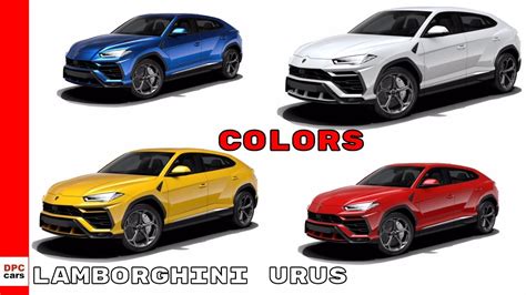 Lamborghini Urus Colors - YouTube