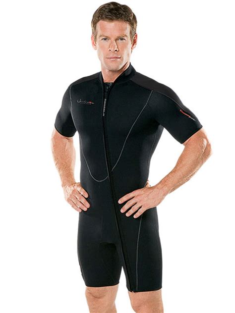 Henderson Thermoprene mens big & tall Front Zipper 3mm shorty wetsuit ...