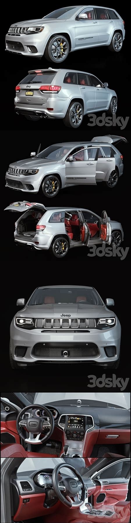 Jeep grand cherokee trackhawk : Down3Dmodels