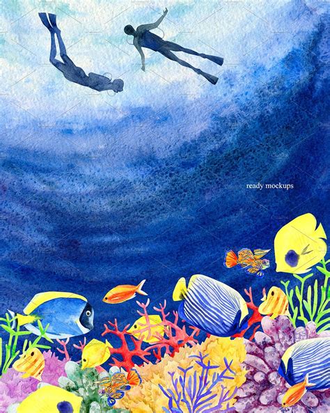 Watercolor kit - Under the Sea | Dipinti ad acquerello, Immagini di ...