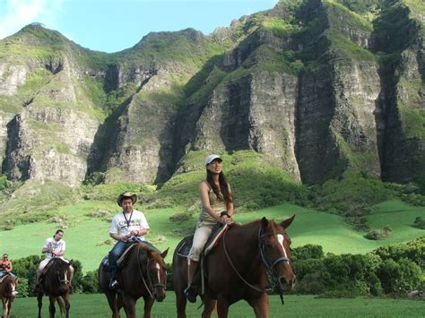 Kualoa Ranch horseback riding | Horseback riding, Oahu, Sightseeing