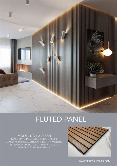 Black Line Wood Slat Wall Panel