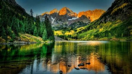 Lake reflections - Lakes & Nature Background Wallpapers on Desktop ...