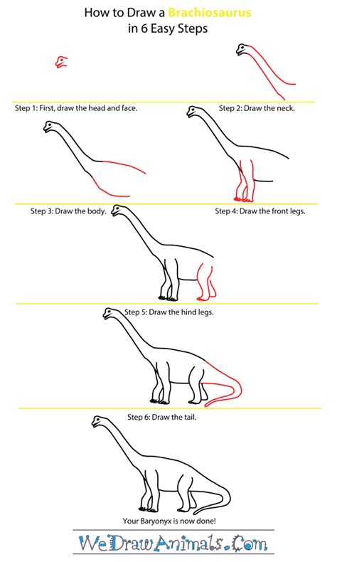 How to Draw a Brachiosaurus