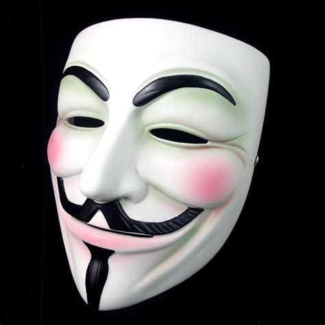 V For Vendetta Resin Mask Occupy Wall Street Guy Fawkes Cosplay Prop ...