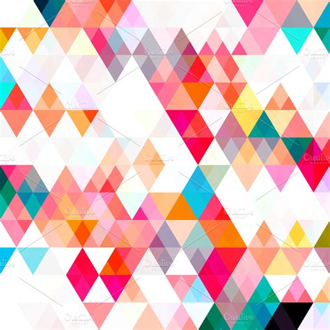 Triangle Color Pattern ~ Graphic Patterns ~ Creative Market