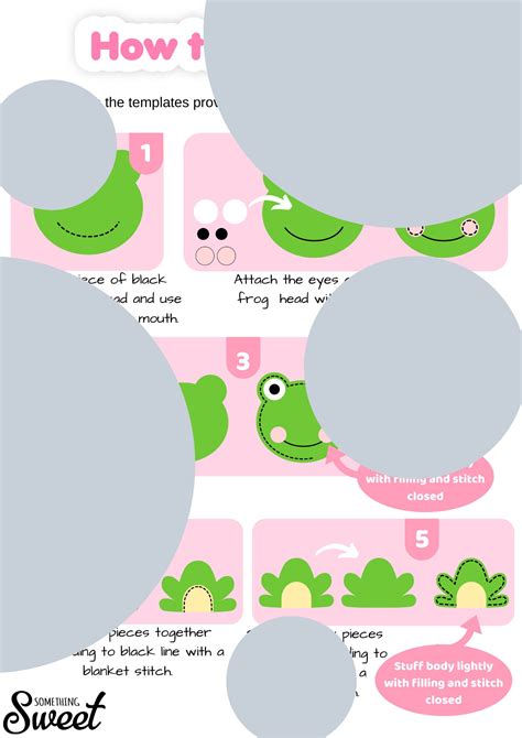 PDF Felt Frog Sewing PATTERN & Tutorial Stuffed Animals - Etsy