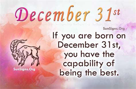 December 31 Birthday Horoscope | Birthday horoscope, Birthday ...