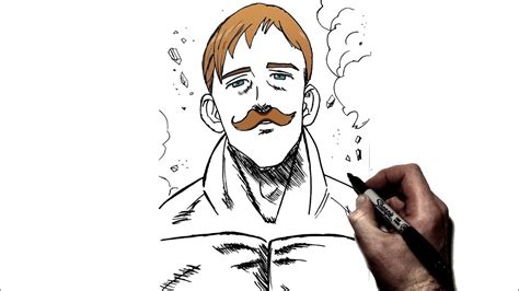 How to Draw Escanor | Step By Step | Seven Deadly Sins - YouTube